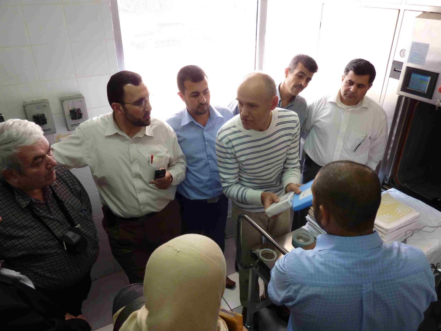 Jordan, Amman. 2009-05-26 Al Salt Al Hussein Hospital Training for technical staff